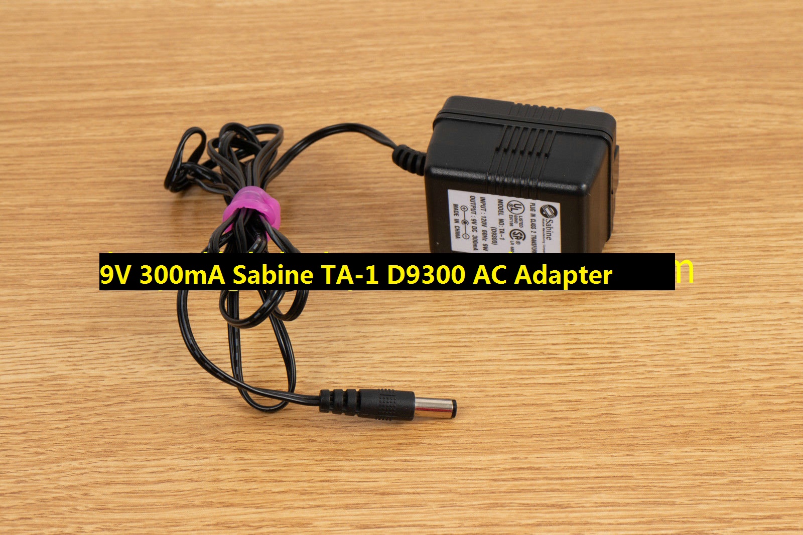 *100% Brand NEW* Sabine TA-1 D9300 9V DC 300mA AC Adapter Power Supply - Click Image to Close